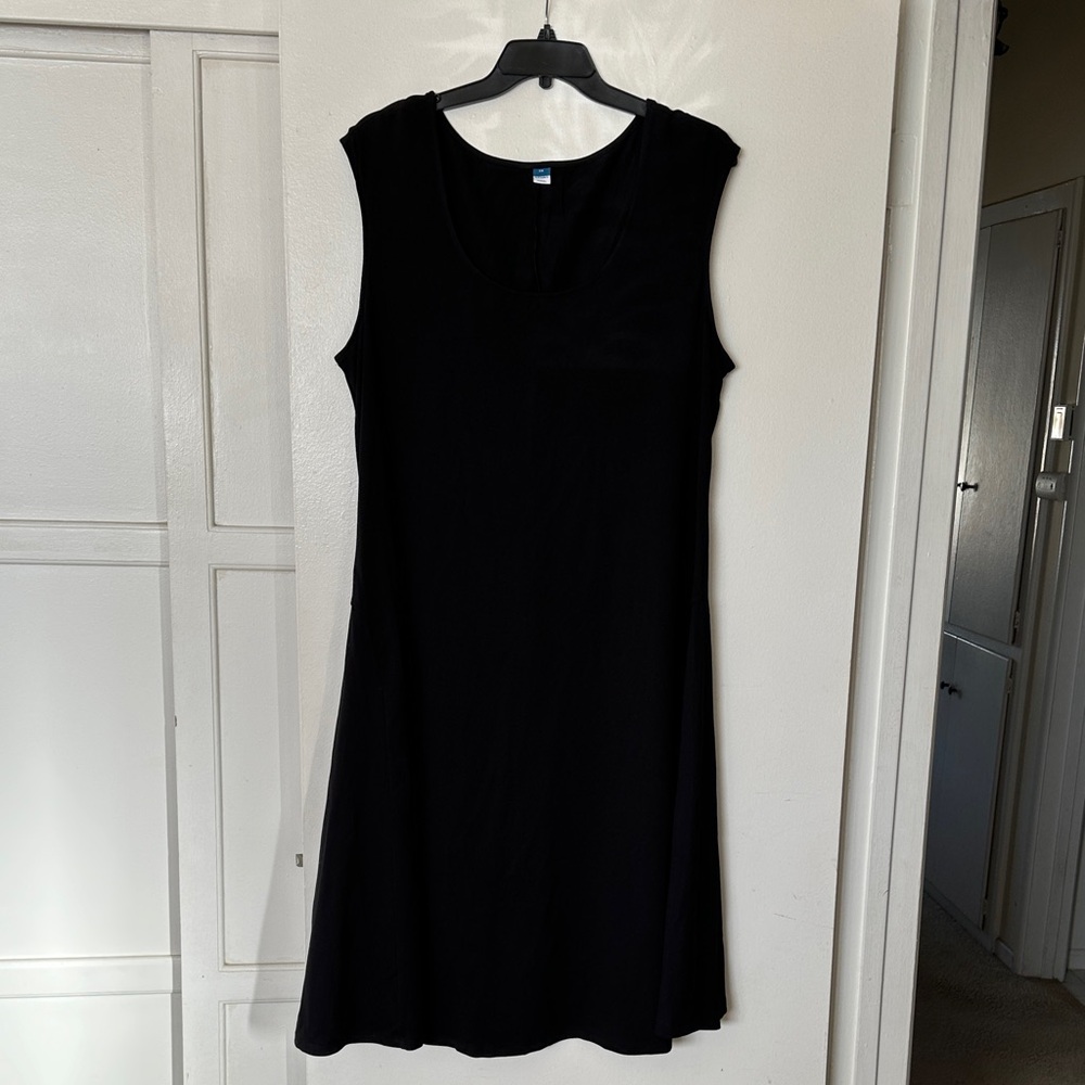 Old Navy Inky Black Sleeveless T-shirt dress. 2X